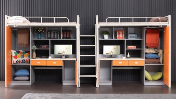 员工宿舍连体公寓床住得温馨