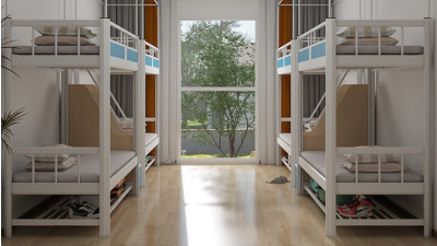 双人铁床款式图片由东莞铁床厂康胜提供